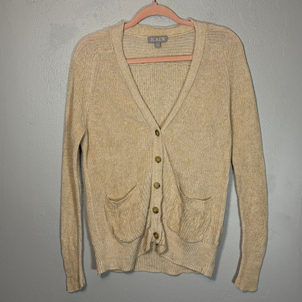 J. Crew #BH461 relaxed cotton cardigan sweater, women's X-small Academia preppy‎